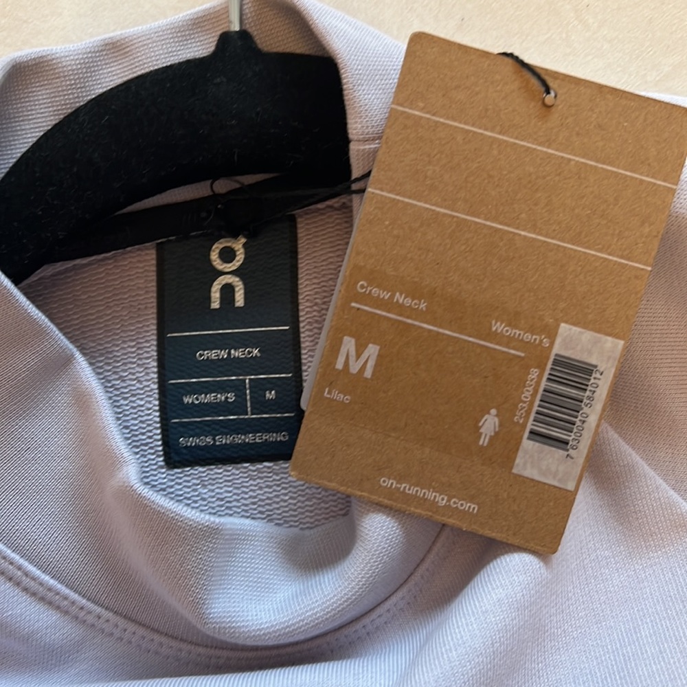 *NWT* On-Running Organic Cotton Mock Neck Sweatshirt - Picture 6 of 8